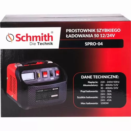Prostownik szybkiego ładowania 50 12/24V marki Schmith