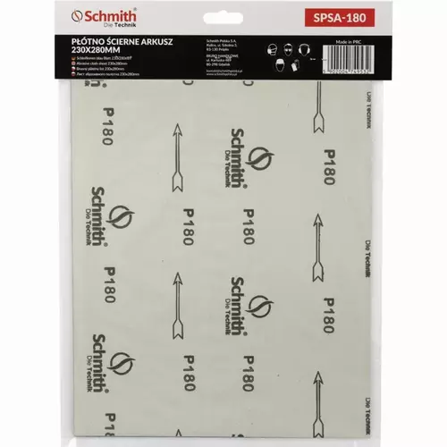 Płótno ścierne arkusz 230x280mm P180 5 szt.