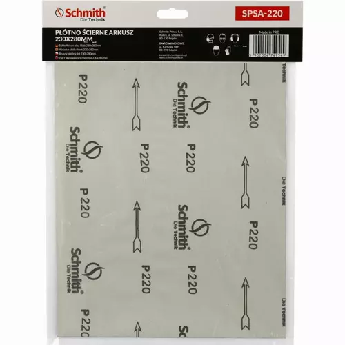 Płótno ścierne arkusz 230x280mm P220 5 szt.