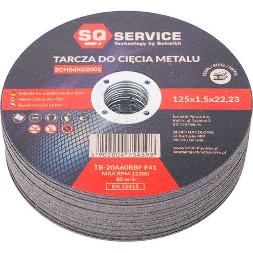 Tarcza do cięcia metalu 125x1,5 SQ Schmith