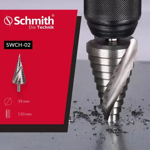 Wiertło choinkowe spiralne 4-39mm marki Schmith SWCH-02 1