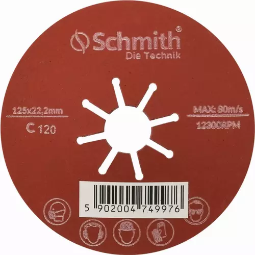 Ściernica karbowana 125mm P120 marki Schmith