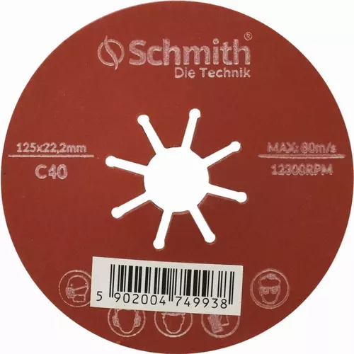 Ściernica karbowana 125mm P40 marki Schmith