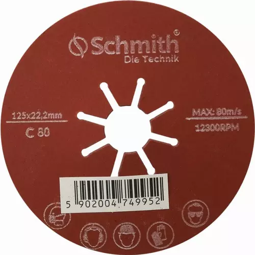 Ściernica karbowana 125mm P80 marki Schmith