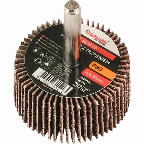 Ściernica z trzpieniem 40x20mm P80