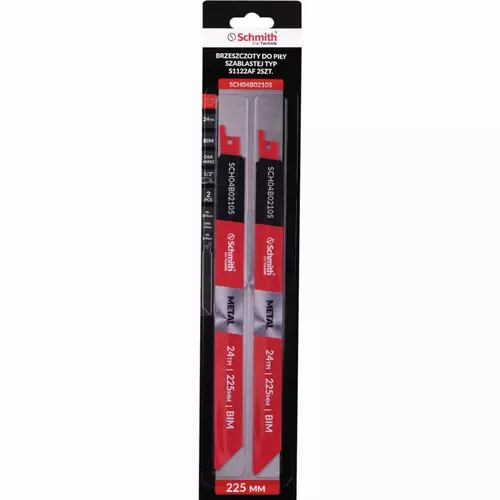 Brzeszczoty do piły szablastej BIM D6A+M42 225mm 2 Schmith