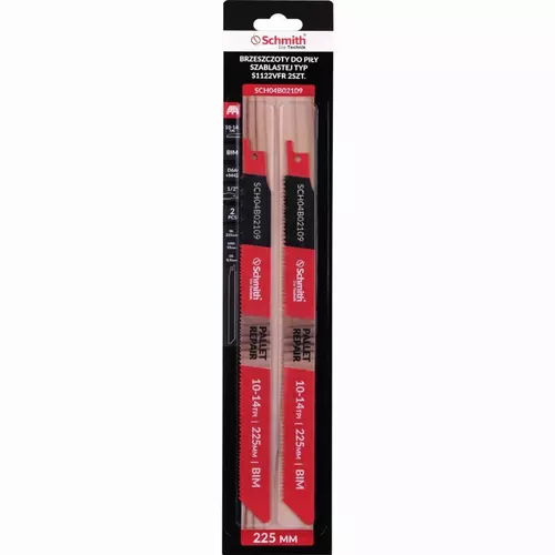 Brzeszczoty do piły szablastej BIM D6A+M42 225mm 2 Schmith