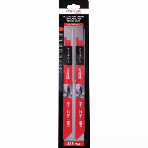Brzeszczoty do piły szablastej BIM D6A+M42 225mm 2 Schmith