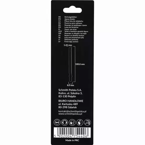Brzeszczoty do wyrzynarki HCS 50CRV 100mm 15TPI 2 marki Schmith