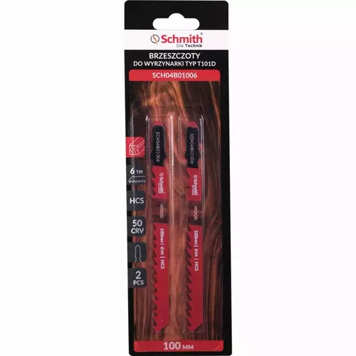Brzeszczoty do wyrzynarki HCS 50CRV 100mm 6TPI 2sz marki Schmith