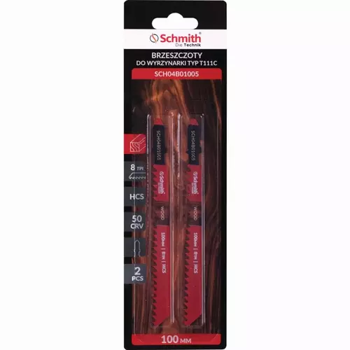 Brzeszczoty do wyrzynarki HCS 50CRV 100mm 8TPI 2sz marki Schmith