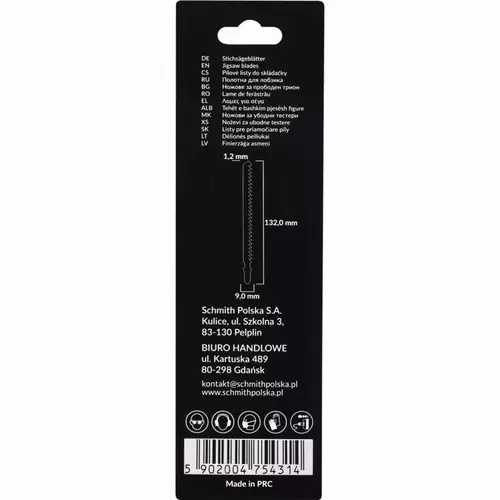 Brzeszczoty do wyrzynarki HCS 50CRV 132mm 6TPI 2sz marki Schmith