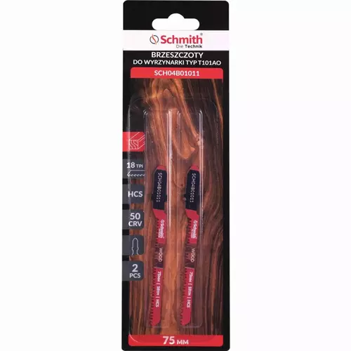 Brzeszczoty do wyrzynarki HCS 50CRV 75mm 18TPI 2s marki Schmith
