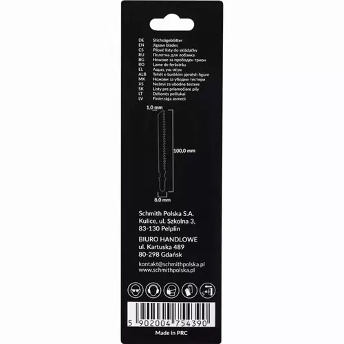 Brzeszczoty do wyrzynarki HSS M2 100mm 8TPI 2sz marki Schmith