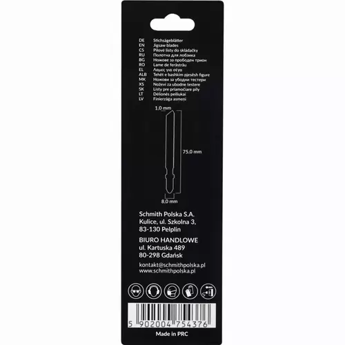 Brzeszczoty do wyrzynarki HSS M2 75mm 21TPI 2sz marki Schmith
