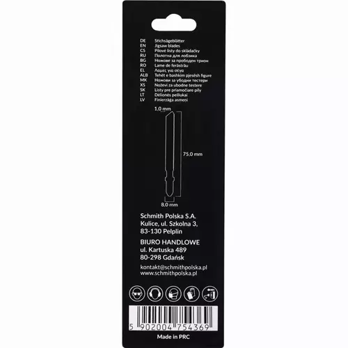 Brzeszczoty do wyrzynarki HSS M2 75mm 25TPI 2sz marki Schmith