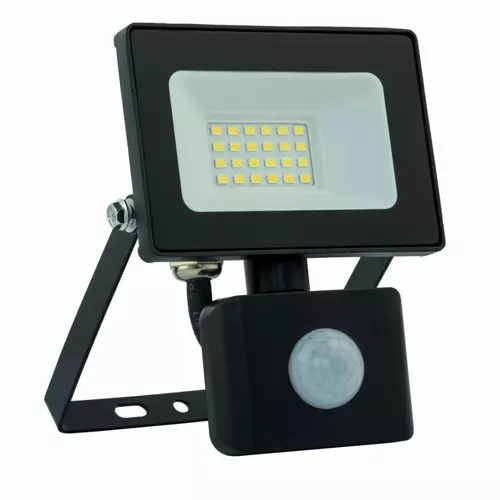 Naświetlacz LED 20W z czujnikiem ruchu czarny