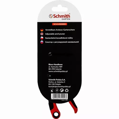 Sekator kowadełkowy nastawny TPR 205mm SK5 marki Schmith SCH14S04002