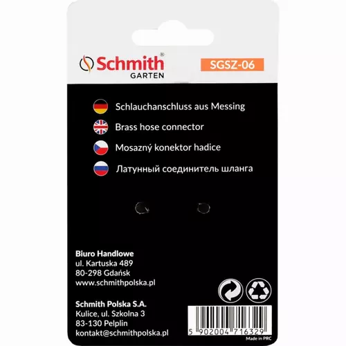 Szybkozłączka 3/4" bez stopu mosiężna marki Schmith SGSZ-06 1
