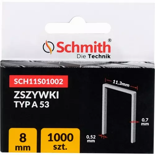 Zszywki TYP A 8mm 1000szt. marki Schmith SCH11S01002