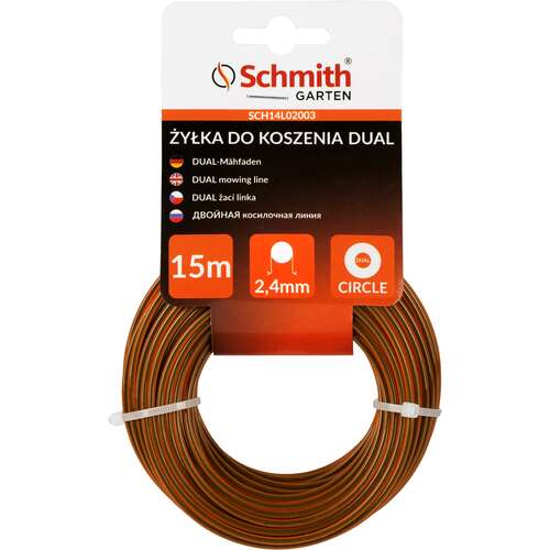 żyłka Dual okrągła 2.4mmX15m Schmith