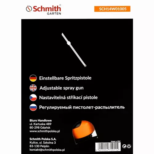 Pistolet zraszający regulowany marki Schmith SCH14W01005 1