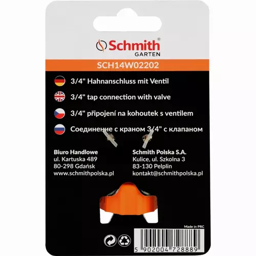 Przyłącze na kran 3/4'' z zaworem marki Schmith SCH14W02202
