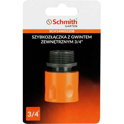 Szybkozłączka z gwintem zewnętrznym 3/4'' Schmith