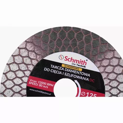 Tarcza diamentowa Uniwersalna 125x22,23x1,6 25mm DC Schmith
