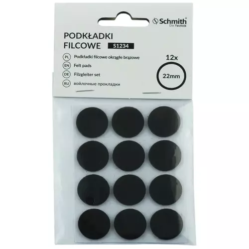 Podkładki filcowe okrągłe brązowe