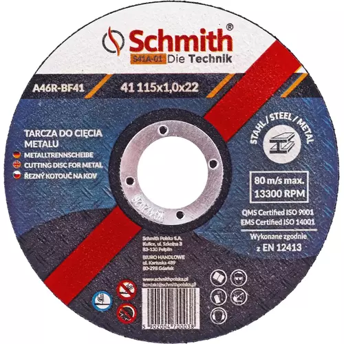 Tarcza do cięcia metalu 115x1,0