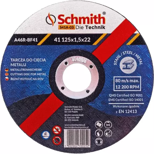 Tarcza do cięcia metalu 125x1,5