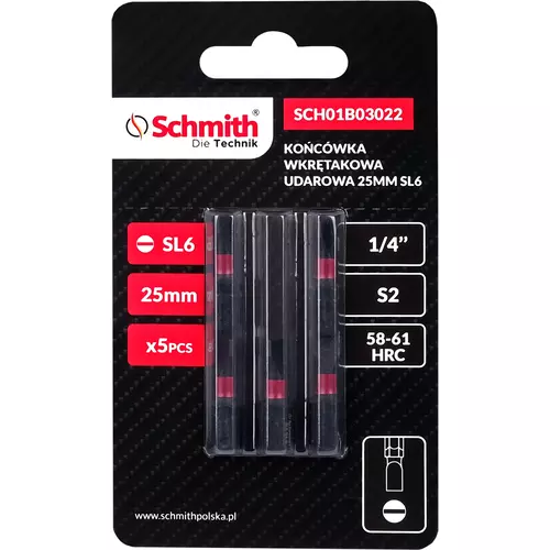 Bit udarowy SL 6 25mm 5SZT marki Schmith
