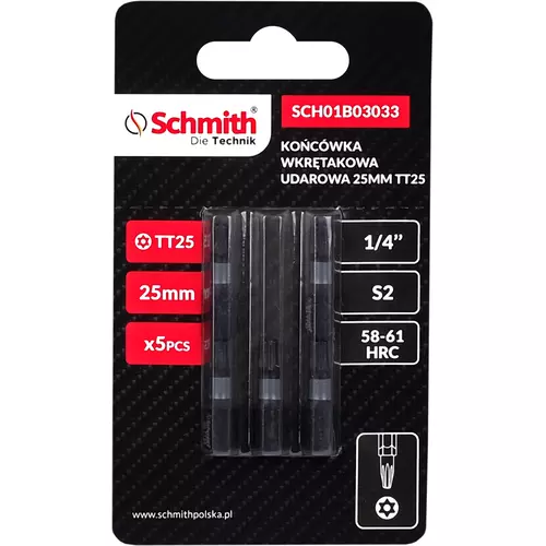 Bit udarowy Torx TT25 25mm 5SZT marki Schmith