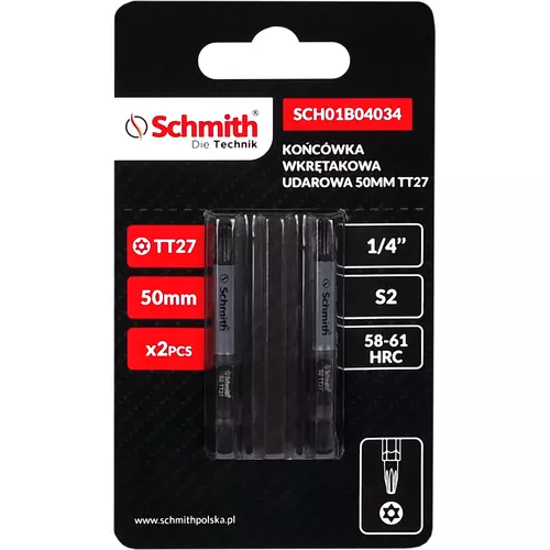 Bit udarowy Torx TT27 50mm 2SZT marki Schmith