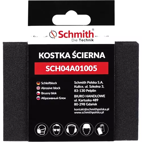 Kostka ścierna prostokątna 125x90x25 P120 marki Schmith SCH04A01005