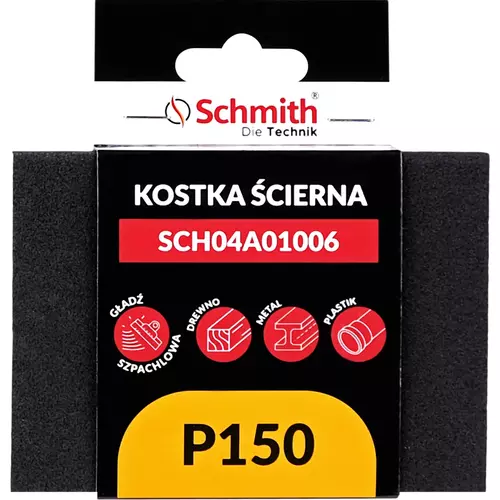 Kostka ścierna prostokątna 125x90x25 P150 marki Schmith