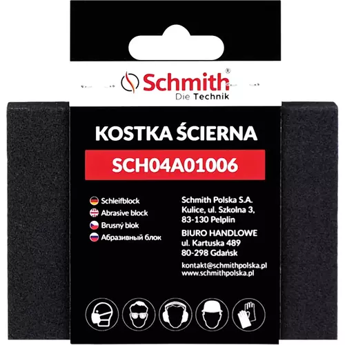 Kostka ścierna prostokątna 125x90x25 P150 marki Schmith SCH04A01006