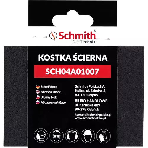 Kostka ścierna prostokątna 125x90x25 P180 marki Schmith SCH04A01007