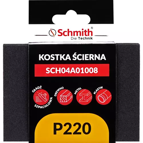 Kostka ścierna prostokątna 125x90x25 P220 marki Schmith