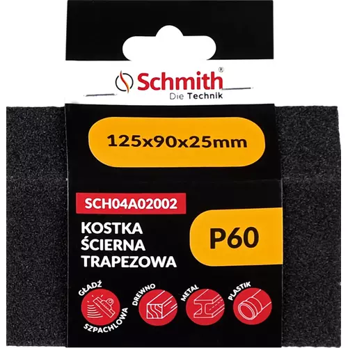 Kostka ścierna trapezowa 125x90x25 P60 marki Schmith