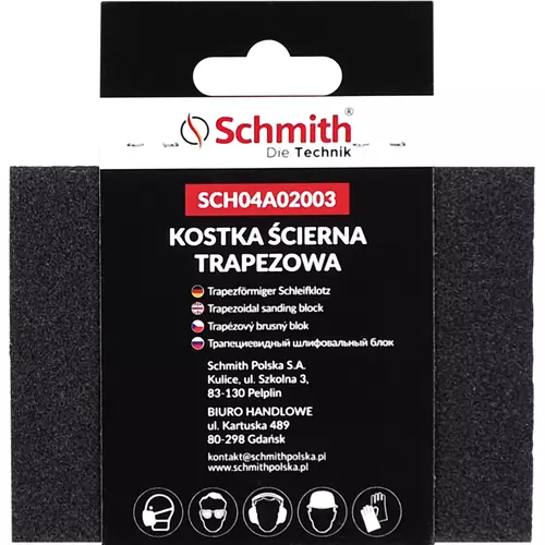 Kostka ścierna trapezowa 125x90x25 P80 marki Schmith SCH04A02003