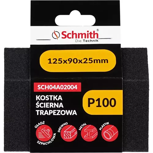 Kostka ścierna trapezowa 125x90x25 P100 marki Schmith