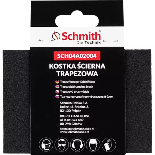 Kostka ścierna trapezowa 125x90x25 P100 marki Schmith SCH04A02004