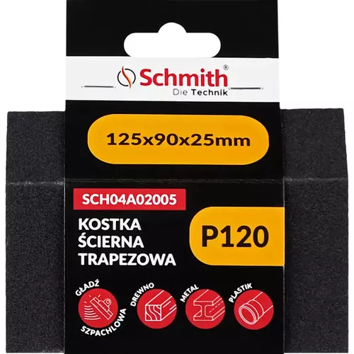 Kostka ścierna trapezowa 125x90x25 P120 marki Schmith