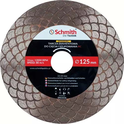 Tarcza diamentowa 125x22,23x1,6 25mm RC