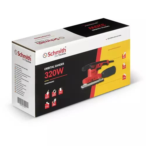 Szlifierka oscylacyjna 90x180mm 320W marki Schmith SCH03P06002 3