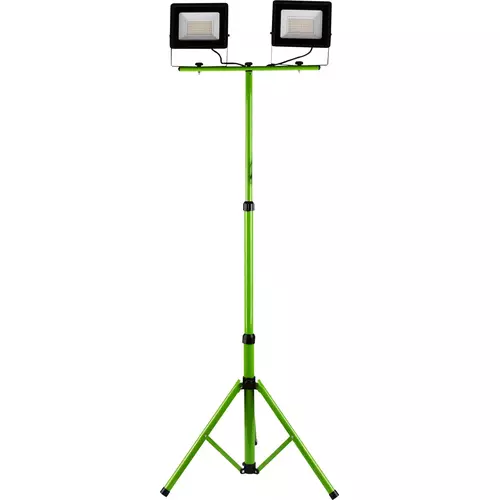 Naświetlacz LED 2x50W slim z zielonym statywem