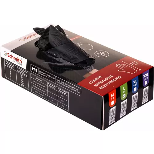 Rękawiczki Nitrile BlackGrip L 50 szt marki Schmith