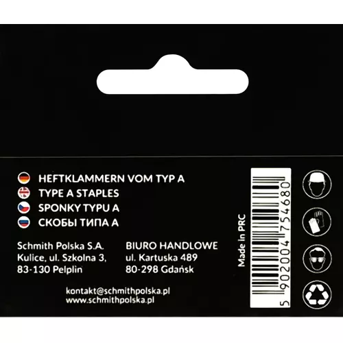 Zszywki TYP A 6mm 1000szt. marki Schmith SCH11S01001